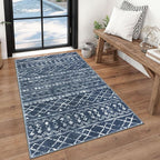 KUTA 3x5 Boho Area Rug for Living Room, Moroccan Washable Kitchen Rugs Non Slip by KUTA