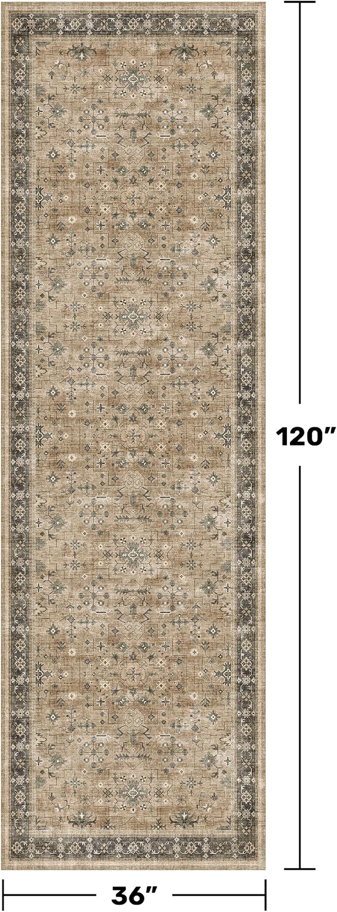 Boho Washable 3x10 Extra Long Runners - Image 2
