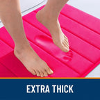 OLANLY Memory Foam Bath Mat 36x24, Super Soft Absorbent Bathroom Rugs, Quick Dry - Image 6