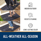 OLANLY Welcome Door Mat Indoor Outdoor Entrance, Heavy Duty Sturdy Front Door - Image 4