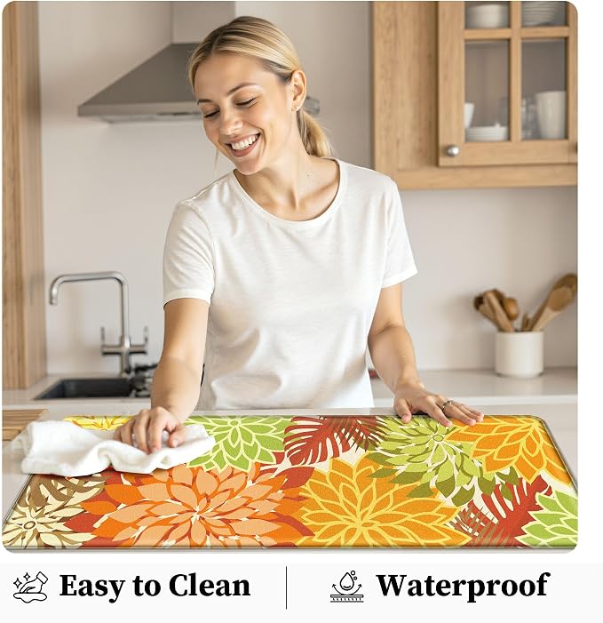 Arenarug Kitchen Mats for Floor 2PCS Cushioned Anti Fatigue Kitchen Mats - Image 5