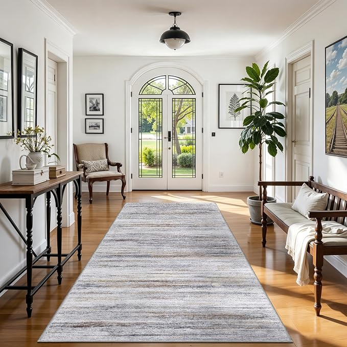 5x10 Area Rug for Living Room: Non-Slip Washable Rugs for Dining Room Bedroom - Image 4
