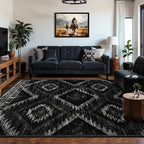BESTSWEETIE Area Rug 8x10 Rug Machine Washable Non-Slip Low Pile Print Pattern - Image 9