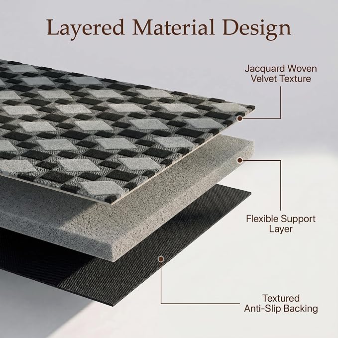 48"x60" Office Chair Mat for Hardwood Tile Floor, Under Desk Carpet Protector - Image 4