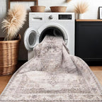 Washable Area Rugs 2x3 Entryway: Soft Ultra Thin Low Pile Mat Machine Washable - Image 5