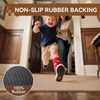 Front Door Mat 17''x30'', Absorbent Dirt Resist Washable Non Slip Low-Profile - Image 7
