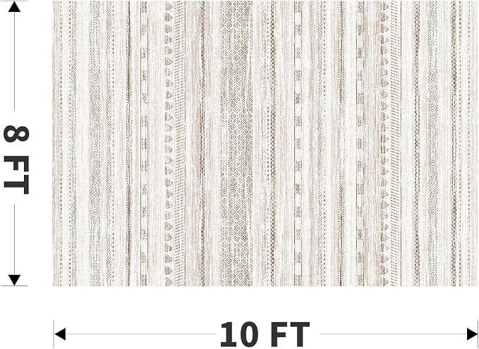 8x10 Area Rugs for Living Room Machine Washable Rug Distressed Indoor Carpet - Image 2
