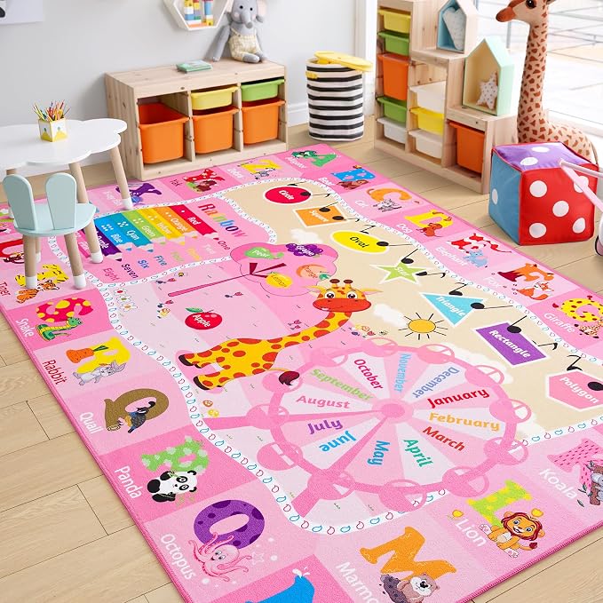 Chicrug Educational Kid Area Rug by ChicrugHomeDecor