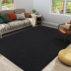 Amearea Large Modern Area Rugs for Bedroom Living Room, 5x8 Feet Black - Image 4