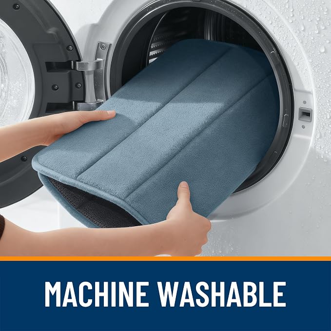 OLANLY Memory Foam Bath Mat 35x24, Super Soft Absorbent Bathroom Rugs, Quick Dry - Image 8