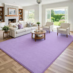 Keeko 4x6 Purple Area Rugs for Bedroom, Soft Modern Living Room Rug Indoor Non - Image 2