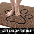 Smiry Dog Door Mat for Muddy Paws, Absorbent Dirt Trapper Non Slip Quick Dry - Image 4
