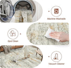 Soalmost 9x12 Area Rugs for Living Room, Non Slip Machine Washable Vintage Rugs - Image 4