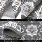 HEBE Boho Kitchen Rug Sets 3 Piece - Image 3
