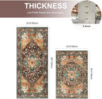 Yamaziot Washable Kitchen Runner Rug Set of 2, Non-Slip Boho Vintage Hallway - Image 2