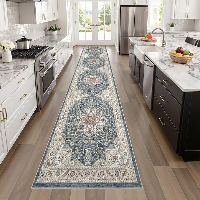 Vintage Hallway Runner Rug 2x8: Large Soft Washable Entryway - Image 6