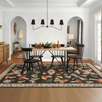 ROYHOME Mushroom Rug Black - Image 3