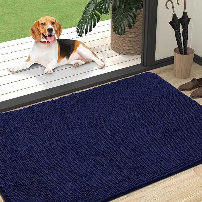 OLANLY Dog Door Mat for Muddy Paws 47x32, Absorbs Moisture and Dirt, Absorbent by OLANLY