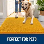 OLANLY Dog Door Mat for Muddy Paws 70x35, Absorbs Moisture and Dirt, Absorbent - Image 6