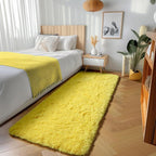 ONASAR Yellow Runner Rugs for Bedroom Living Room, Fluffy 2x6 Bedside Hallway - Image 5