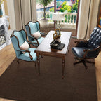 Pettop 4x6 ft Brown Area Rugs for Bedroom Living Room, Washable Memory Foam - Image 6