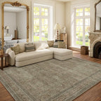 Washable Area Rugs for Living Room: 6x9 Bedroom Rug Boho Vintage Rugs Stain by palohom