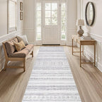 cotiled Hallway 3x12 Runner Rugs: Washable Boho Rugs - Image 8