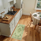 RELEANY Area Rugs Small 2'x4' Washable Non-Slip, Floral Vintage Distress - Image 2