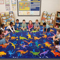 4x6 ABC Classroom Rug for Kids Playroom, Alphabet Rug by Unknown