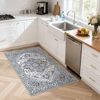 3x5 Area Rugs Living Room: Washable Vintage Rug Large Non-Slip Stain Resistant - Image 3