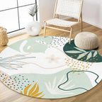 Lahome Green Round Area Rugs 5Ft by Lahome