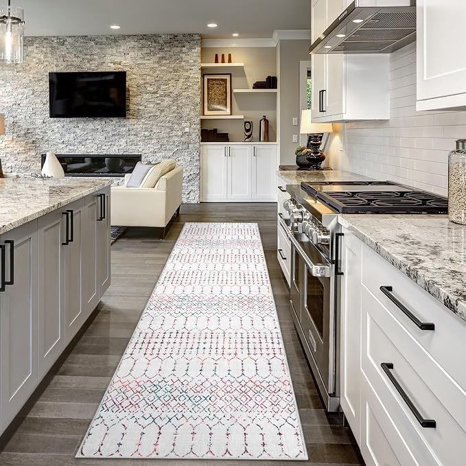 Lahome Moroccan Long Kitchen Rugs Runners 2x8 Rug Runners - Image 5