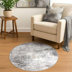 IOHOUZE Round Area Rug 3 Ft Circle Entryway Rugs Round Washable Door Mat Indoor - Image 2