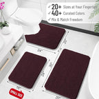 OLANLY Large Bathroom Rugs 40x24, Extra Soft Absorbent Chenille Bath Rugs - Image 2