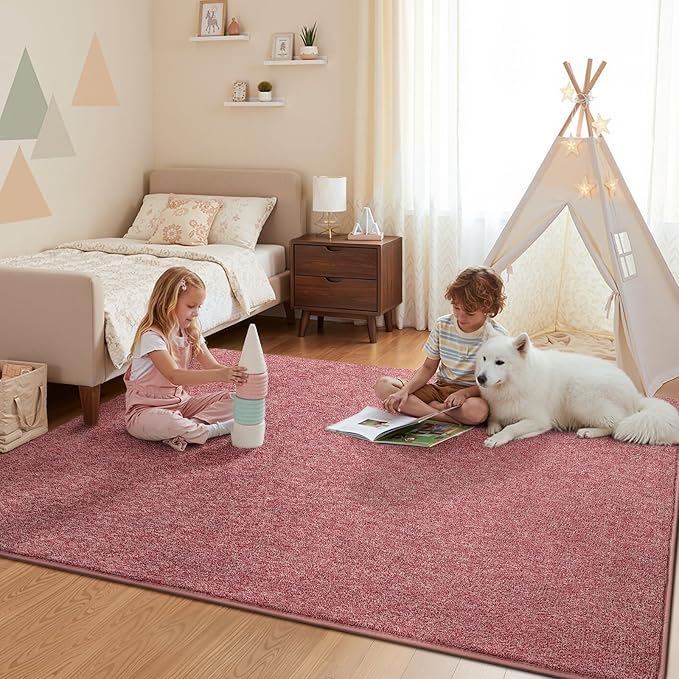 Pettop 7x10 Burgundy Red Area Rugs - Image 6