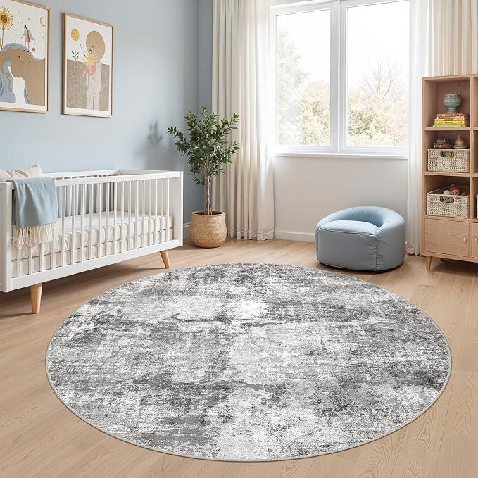 DMOYEST 6ft Round Area Rug for Living Room - Image 5