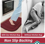 BEQHAUSE 30x18 Inch Kitchen Rug Mat Durable Kitchen Rugs Non-Slip Washable - Image 7