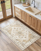 AMADA HOMEFURNISHING 2x4 Washable Area Rug, Low-Profile Entryway Rug - Image 8