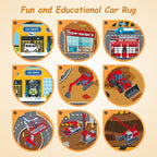Kids Playroom Rug 3x4 Ft, Washable Car Rugs Play Mat, Non-Slip Soft Learning - Image 7