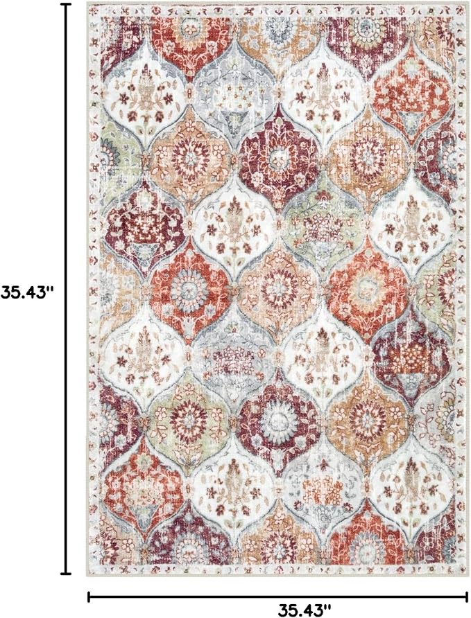 Lahome Moroccan Machine Washable Rugs - Image 2