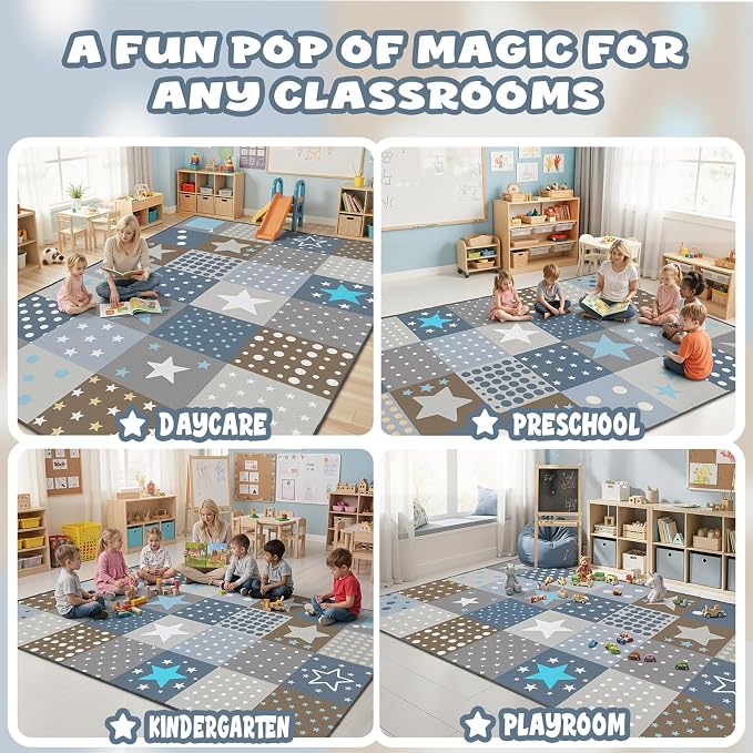 Large Classroom Rug Elementary 9x12, Preschool Teacher Classroom Must Haves - Image 4