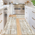 Vaukki Boho Kitchen Rug Sets 3 Pieces, Washable Kitchen Mats by Vaukki