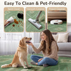 BESTSWEETIE Area Rug 8x10 Rug Machine Washable Non-Slip Low Pile Print Pattern - Image 3