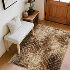 BESTSWEETIE Area Rug 4x6 Rug Machine Washable Non-Slip Low Pile Print Pattern - Image 8