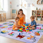 6x9 ABC Classroom Rug for Kids Playroom, Alphabet Rug - Image 7