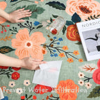 Rugcomf Area Rug 4x6 Rug Washable Boho Rugs Non Slip Low Pile Floral Small - Image 3