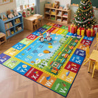 Unirea 6x9 Kids Rug for Playroom Classroom Bedroom, Washable Educational Play by UNIREA