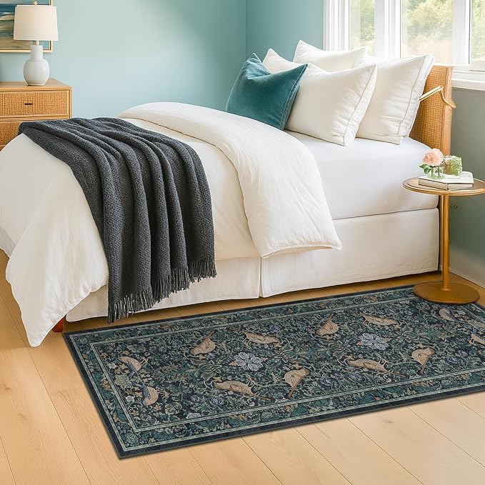 Botanical Bird 2x6 Entryway Rugs Indoor, Machine Washable Runner Rugs - Image 8