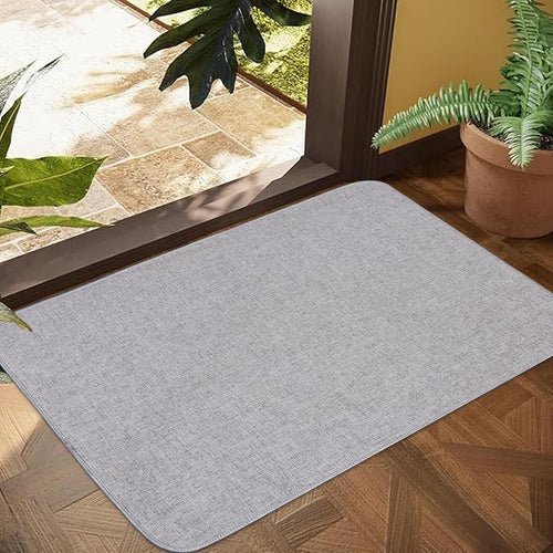 1/10 Inch Ultra Thin Indoor Door Mat, Long-Lasting & Maximum Non-Slip Rubber by LYGLIGH
