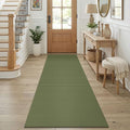 KOZYFLY Cotton Runners for Hallway 2.5'x8', Washable Runner Rug, Woven Non Slip by KOZYFLY